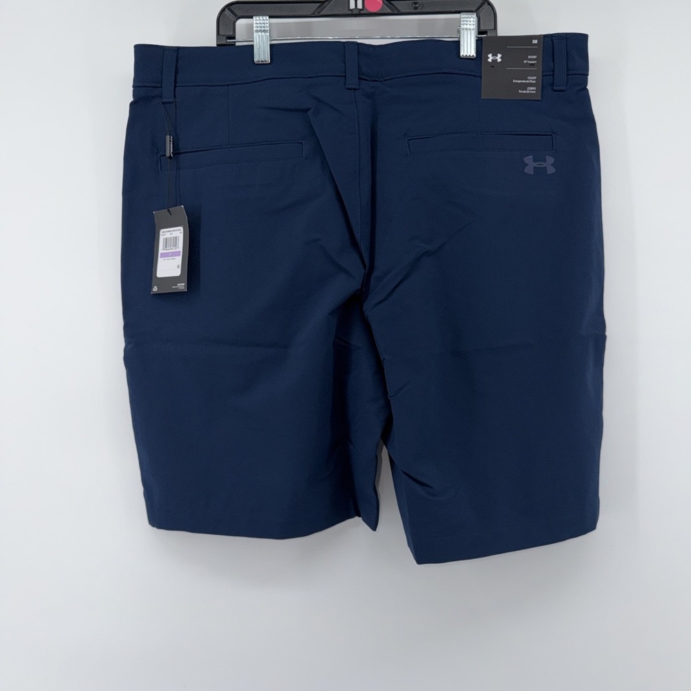 NWT Under Armour Golf UA Tech Shorts Men's 38 Navy Stretch Performance - Picture 2 of 5